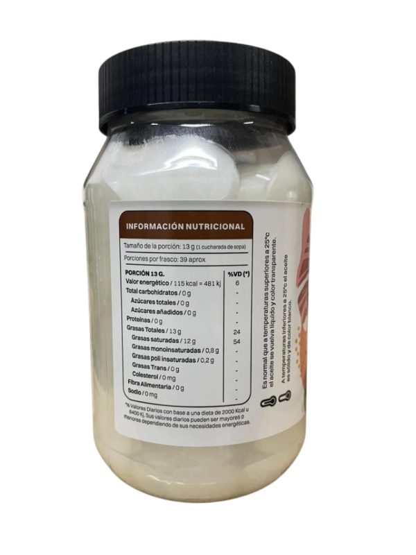 ENTRENUTS- ACEITE DE COCO VIRGEN 500CC - Image 2