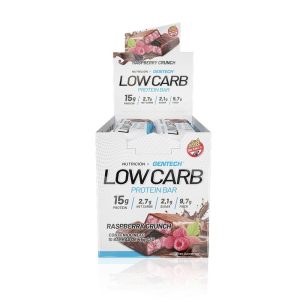 GENTECH-LOW CARB PROTEIN BAR - Rasberry crunch