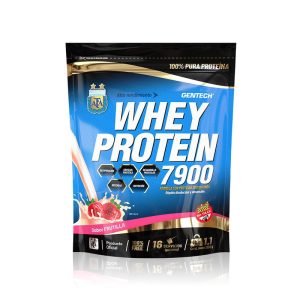 GENTECH-WHEY PROTEIN 7900 - 500 gramos, Frutilla