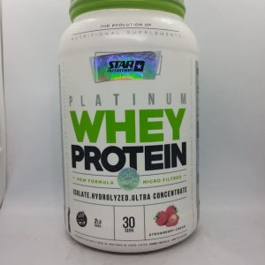 STAR NUTRITION-PLATINUM WHEY PROTEIN - 1 kilogramo, Frutilla